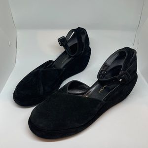 Robert Clergerie wedge suede size 8 1/2